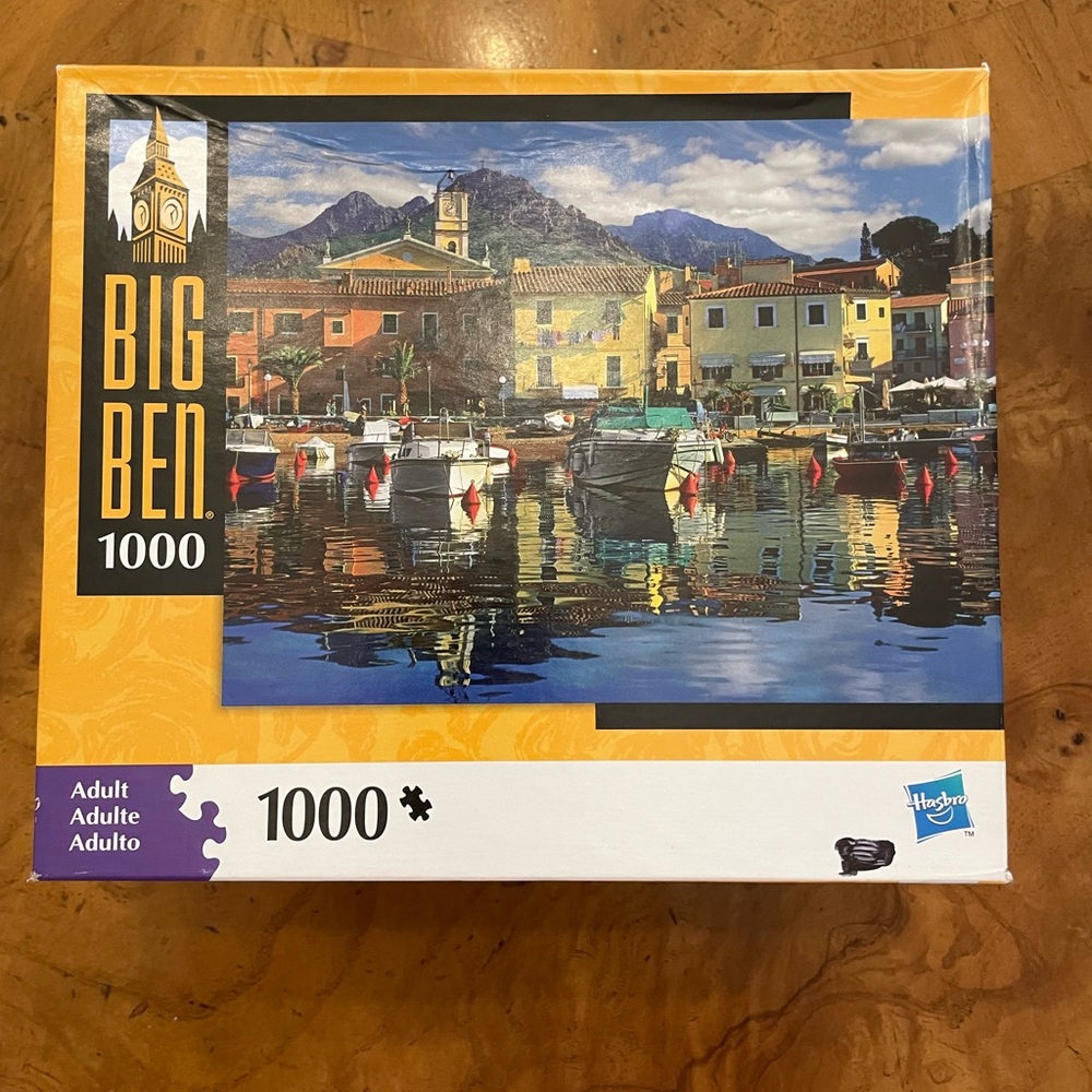 Hasbro Big Ben 1000 Piece Puzzle - Yellow and Blue
